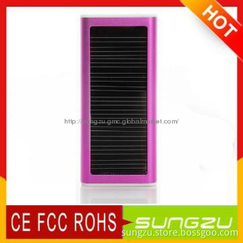Portable solar charger external battery for mobiles